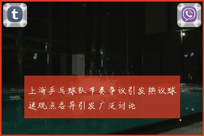 上海乒乓球队节奏争议引发热议球迷观点各异引发广泛讨论