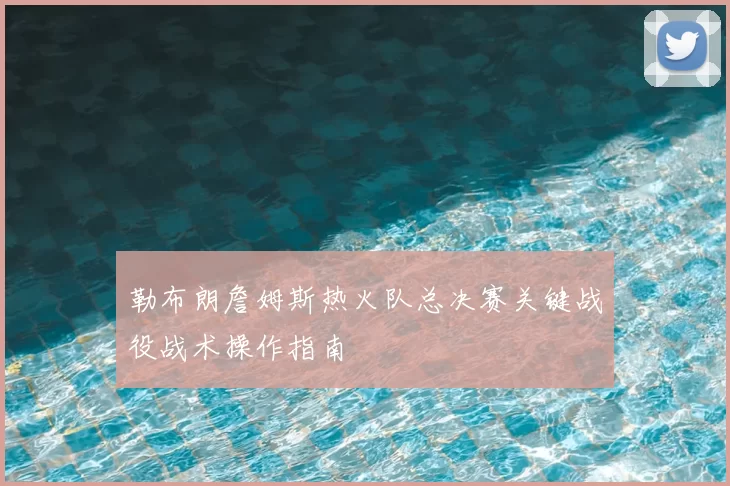 勒布朗詹姆斯热火队总决赛关键战役战术操作指南